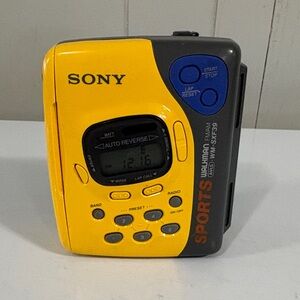 Sony Sports Walkman Yellow and Blue